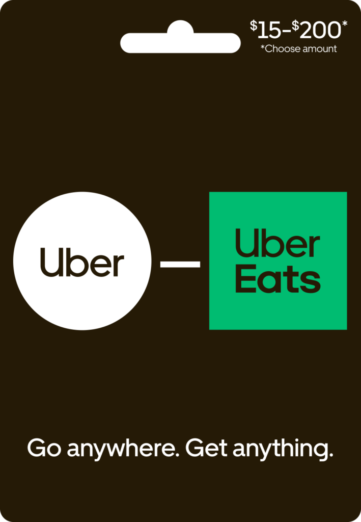 Uber and Uber Eats Gift Card